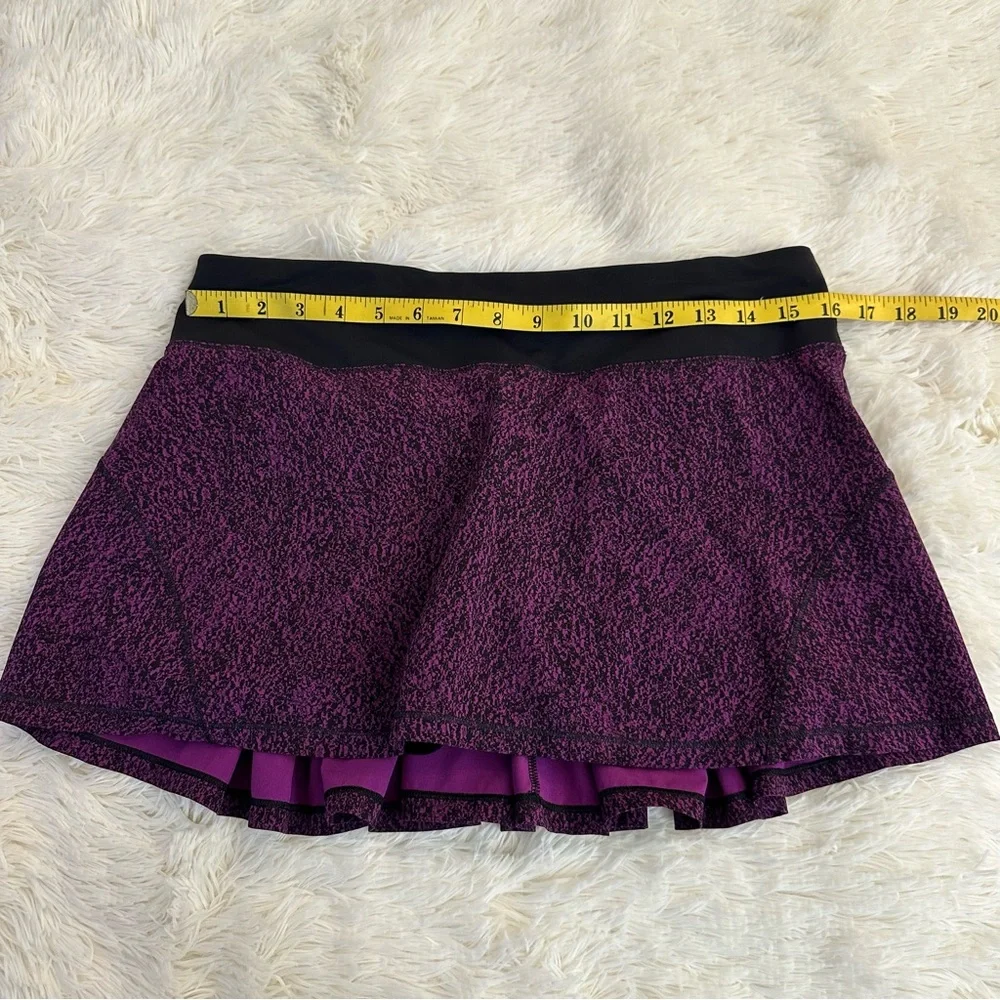 Lululemon Circuit Breaker Skirt Aurora Black Purple Tennis Golf Skort Size 8